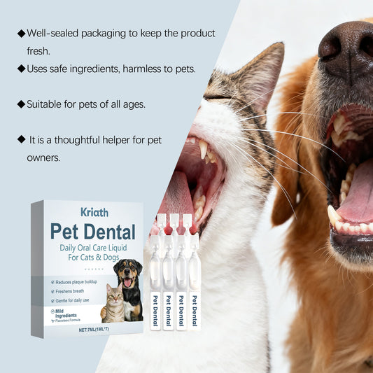 Pet Oral Care Solution for Fresh Breath & Clean Teeth