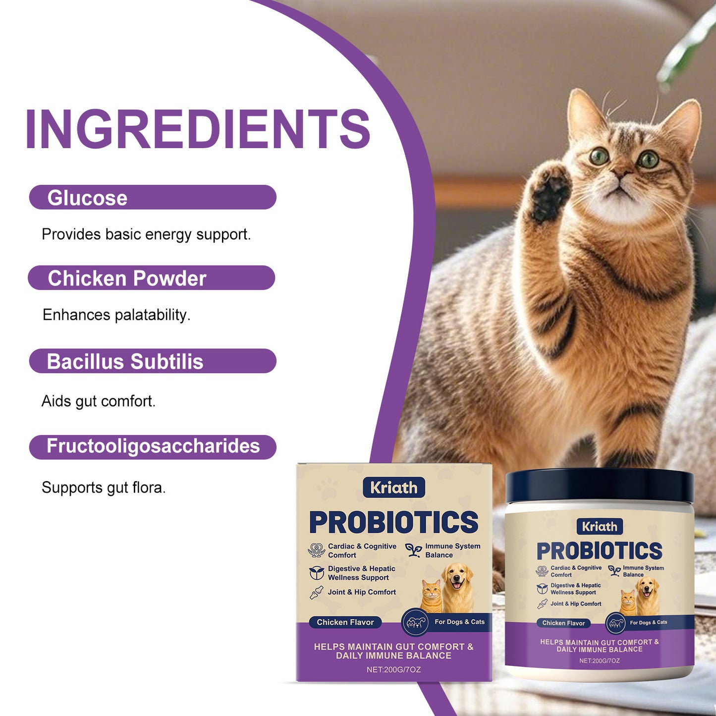 Pet Probiotic Powder for Intestinal Health