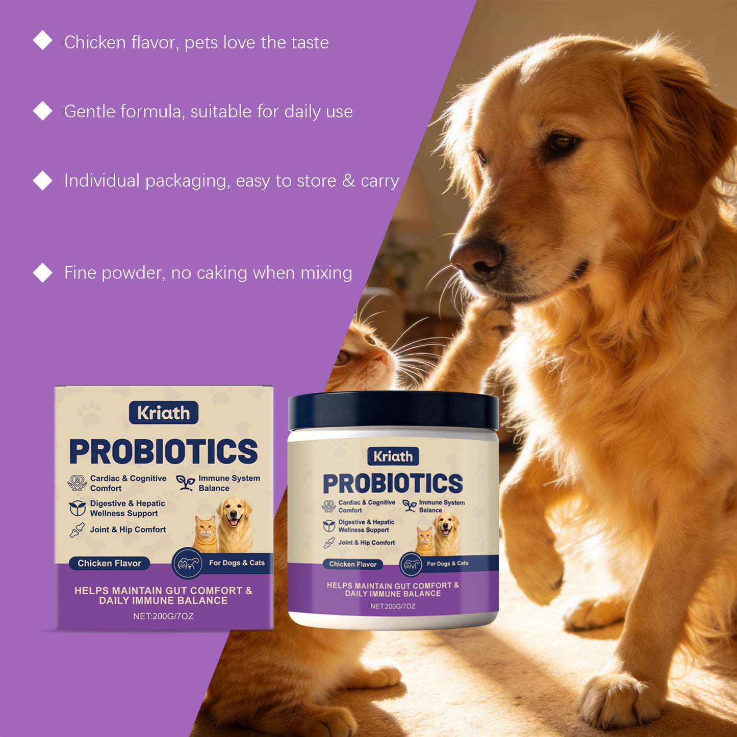 Pet Probiotic Powder for Intestinal Health