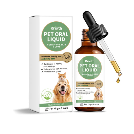 Pet Hair Care Liquid Drops for Skin & Coat